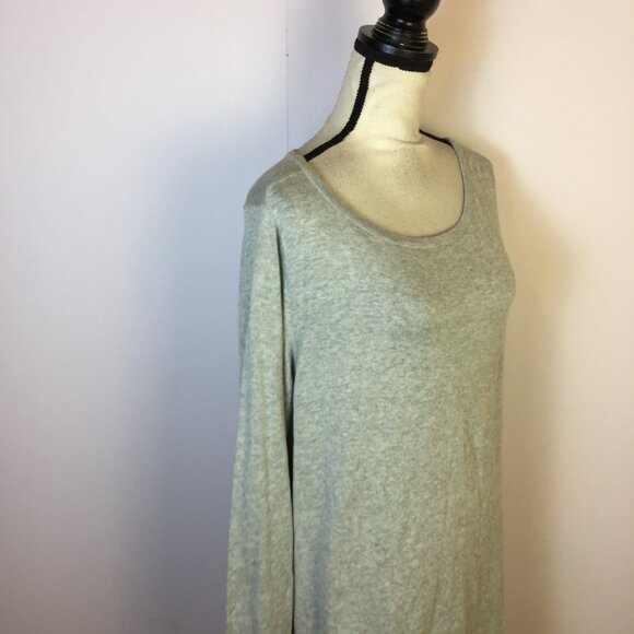 NWT DG2 Diane Gilman Sweater Tunic Knit Top XL Womans Gray Hi-Lo Hem Long Sleeve - Picture 14 of 14